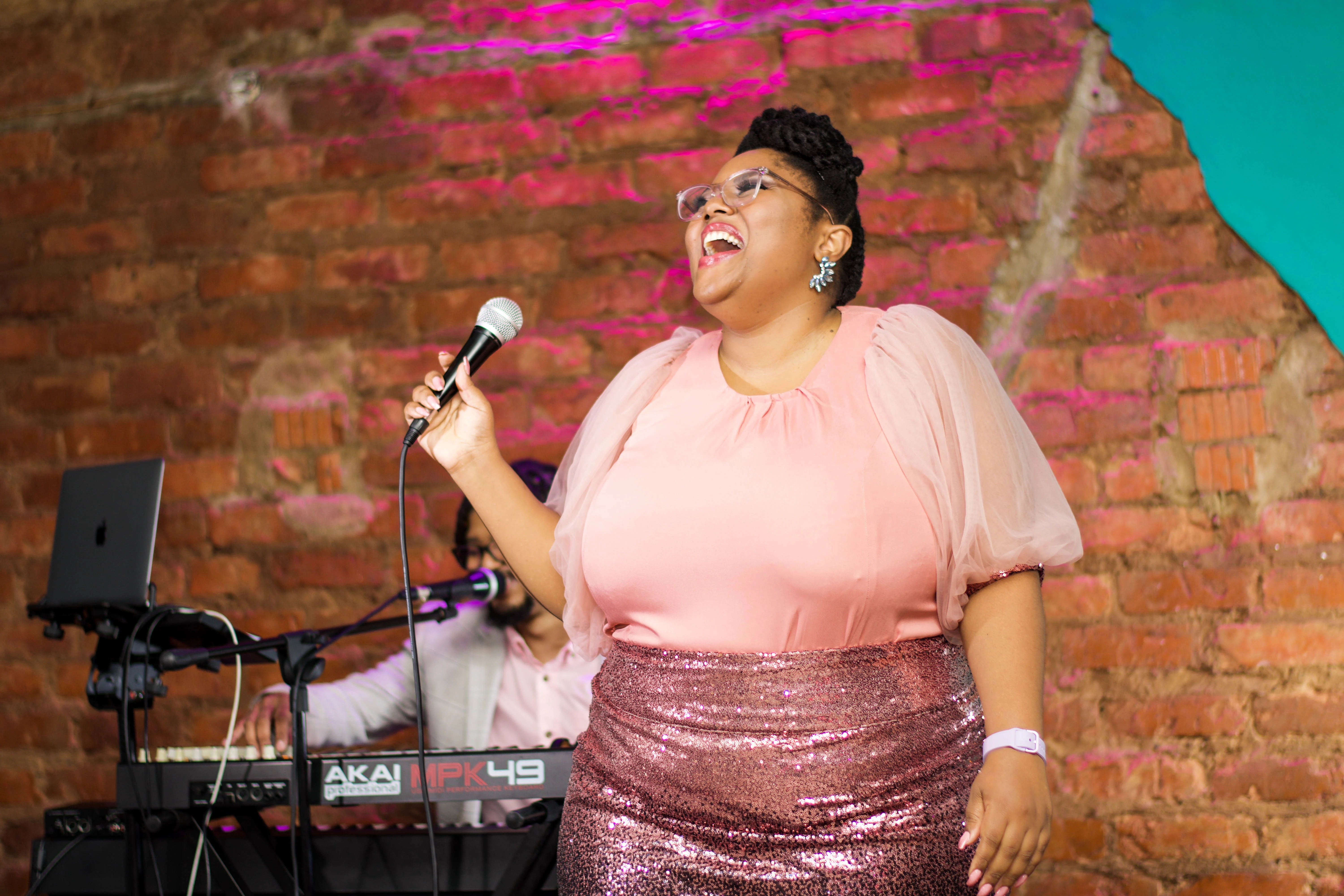 Thulile Zama performing live